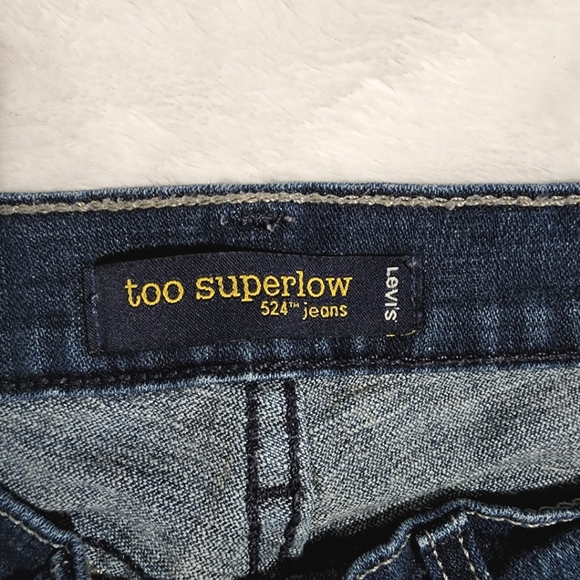 Levi's low rise skinny jean Dark blue wash Size 3M - Picture 4 of 6